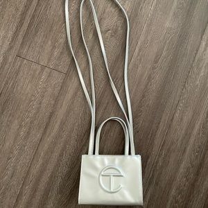 Small Telfar Silver Shopper